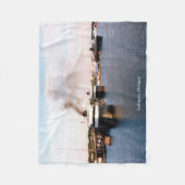 Ludington Ferries Fleece Decke (Vorderseite)