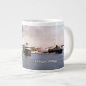 Ludington Ferries Jumbo-Tasse (Vorderseite Rechts)