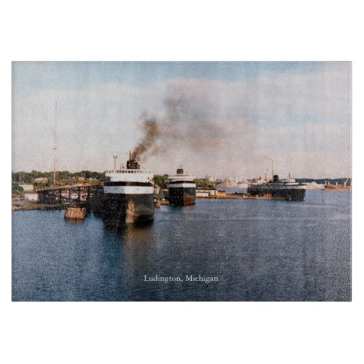 Ludington Ferries Schneidbrett Schneidebrett (Vorderseite)