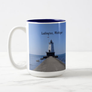 Ludington Leuchtturm Zweifarbige Tasse
