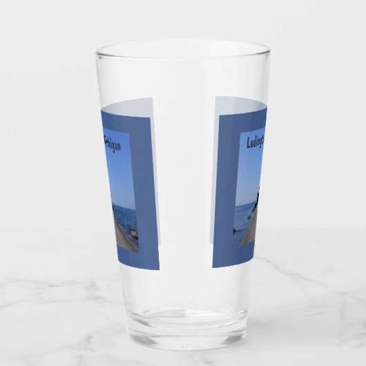 Ludington Lighthouse Glas (Links)