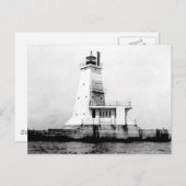 Ludington Lighthouse Postkarte (Vorne/Hinten)