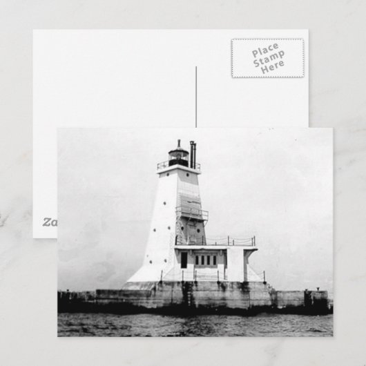 Ludington Lighthouse Postkarte (Vorne/Hinten)