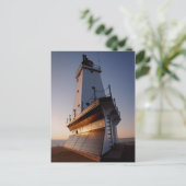 Ludington Lighthouse Postkarte (Stehend Vorderseite)