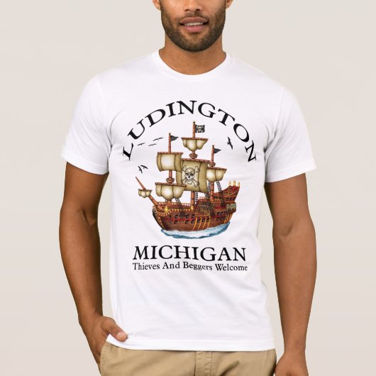 Ludington Michigan 2 T-Shirt (Vorderseite)