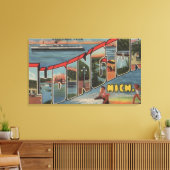 Ludington, Michigan - Große Buchstabenszenen Leinwanddruck (Insitu (Wohnzimmer))