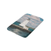 Ludington North Breakwater Light Bade Badematte (Schrägansicht)