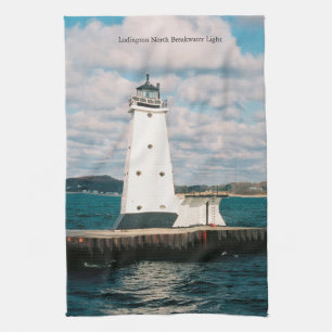 Ludington North Breakwater Light Küchentuch