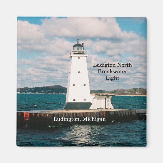 Ludington North Breakwater Light Magnet (Vorne)