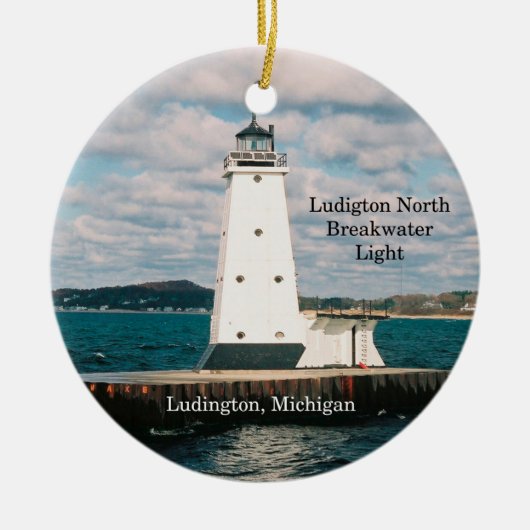 Ludington North Breakwater Light Ornament (Vorne)