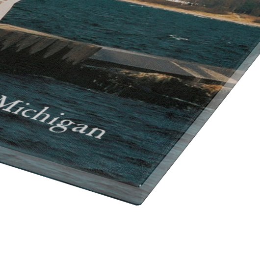 Ludington North Breakwater Light Schneide Schneidebrett (Ecke)