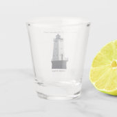 Ludington North Breakwater Light Shot Glas (Rückseite)