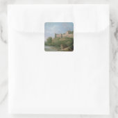 Ludlow Castle Quadratischer Aufkleber (Tasche)