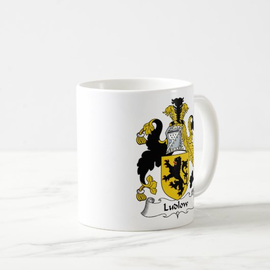 Ludlow Familienwappen Kaffeetasse (VorderseiteRechts)