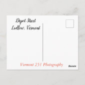 Ludlow, Vermont- Depot Street Postkarte (Rückseite)