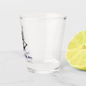 Ludlow, VT Ski Bum (Green Mountain Vermont Skiing) Schnapsglas (Rechts)