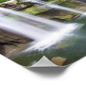 Ludlowville Falls, Ludlowville, New York Poster (Ecke)