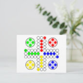 Ludo Classic Board Game Postkarte (Stehend Vorderseite)