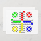 Ludo Classic Board Game Postkarte (Vorne/Hinten)
