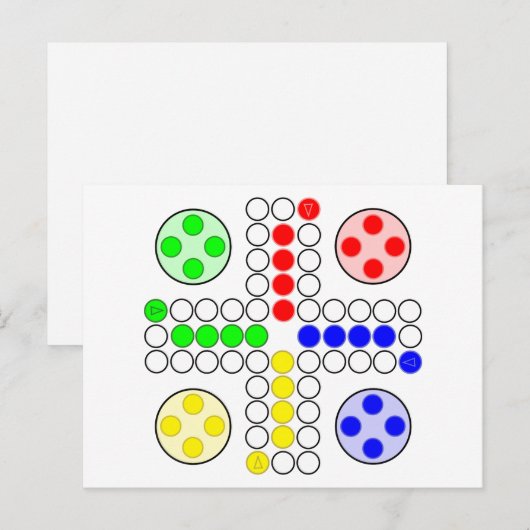 Ludo Classic Board Game Postkarte (Vorne/Hinten)