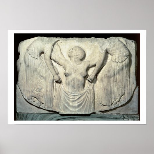 Ludovisi Throne, Detail, das die Geburt der Venus  Poster (Vorne)