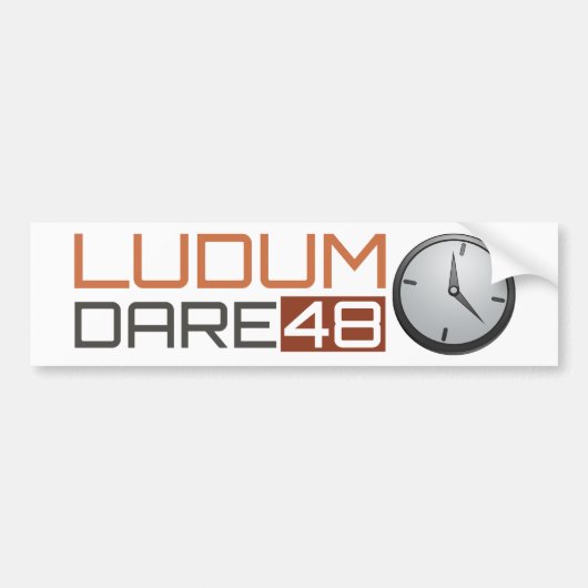 Ludum Herausforderungs-glänzende Uhr Autoaufkleber (Vorne)