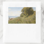 Ludvig Kabell - Sommertag am Meer Rechteckiger Aufkleber (Tasche)