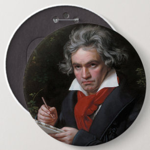 Ludwig Beethoven Symphony Classic Music Composer Button