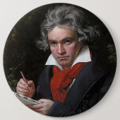 Ludwig Beethoven Symphony Classic Music Composer Button (Vorderseite)