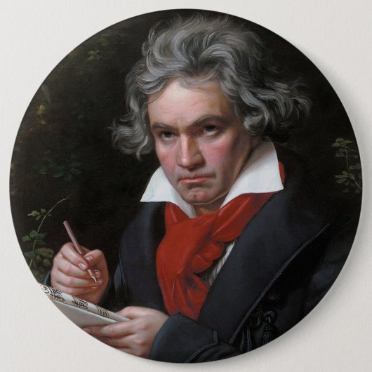 Ludwig Beethoven Symphony Classic Music Composer Button (Vorderseite)