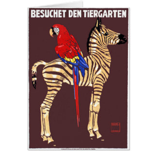 Ludwig-Besuch 1912 das ZooZebramacaw-Plakat