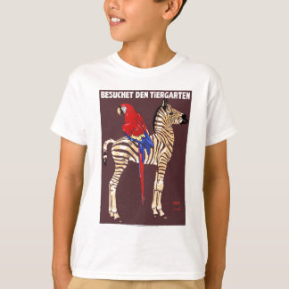 Ludwig-Besuch 1912 das ZooZebramacaw-Plakat T-Shirt