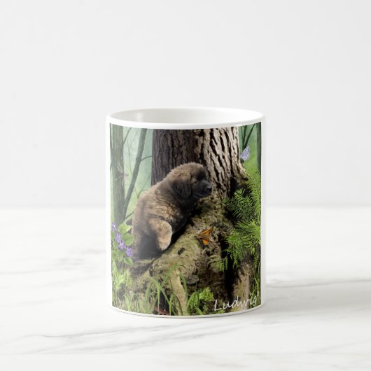 Ludwig die Leonberger Welpen-Tassen Kaffeetasse (Mittel)