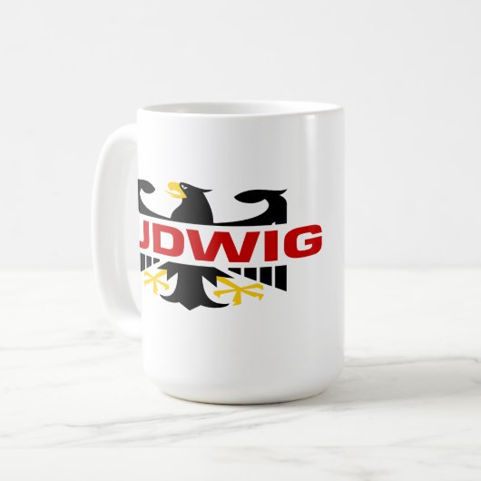 Ludwig-Familienname Kaffeetasse (Vorderseite Links)