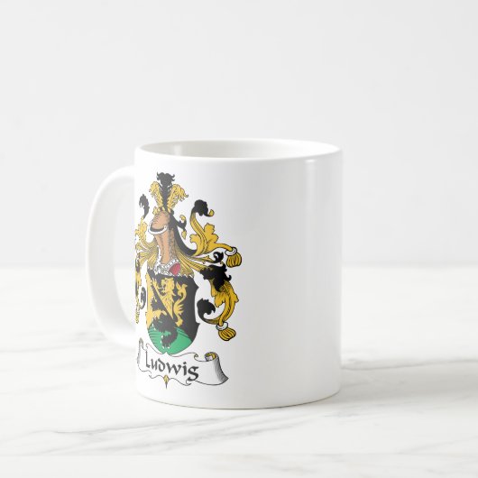 Ludwig-Familienwappen Kaffeetasse (Vorderseite Links)