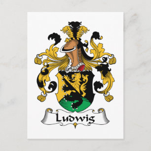 Ludwig Familienwappen Postkarte