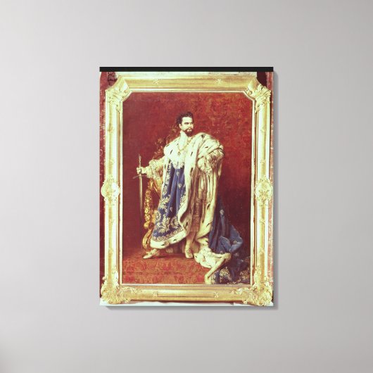 Ludwig II 1887 Leinwanddruck (Vorderseite)