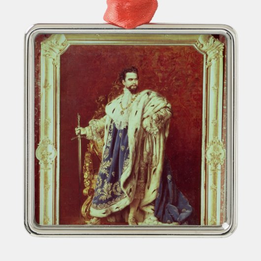 Ludwig II 1887 Silbernes Ornament (Vorne)