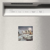 Ludwig II. Bavaria Sleighing bei Nacht Magnet (In Situ (Geschirrspüler))