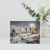 Ludwig II. Bavaria Sleighing bei Nacht Postkarte (Stehend Vorderseite)