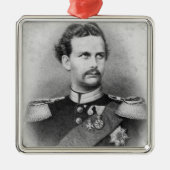 Ludwig II von Bayern Silbernes Ornament (Vorne)