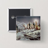 Ludwig II von Bayern Sleighing nachts Button (Vorne & Hinten)
