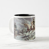 Ludwig II von Bayern Sleighing nachts Zweifarbige Tasse (Vorderseite Links)