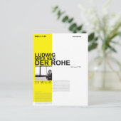 Ludwig Mies Van Der Rohe Postkarte (Stehend Vorderseite)