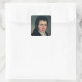 Ludwig van Beethoven , 1804 Quadratischer Aufkleber (Tasche)