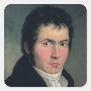 Ludwig van Beethoven , 1804 Quadratischer Aufkleber