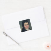 Ludwig van Beethoven , 1804 Quadratischer Aufkleber (Umschlag)