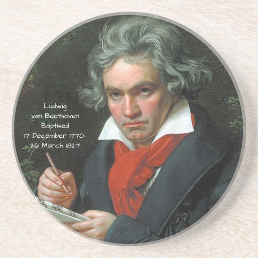 Ludwig van Beethoven 1820 Getränkeuntersetzer (Vorne)