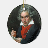 Ludwig van Beethoven 1820 Keramik Ornament (Links)