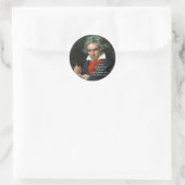 Ludwig van Beethoven 1820 Runder Aufkleber (Tasche)